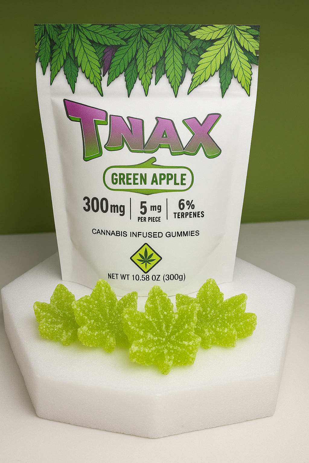 TWAX Infused Gummies Green Apple